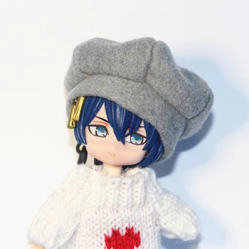 

ob11 doll clothes accessories GSC clay head tide with beret woolen woolen hexagonal hat 1 / 12bjd doll hat ob11 hat