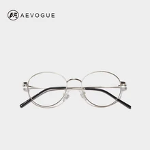 AEVOGUE очки Женские Модные оптические круглая металлическая оправа Рецептурные очки Ретро Прозрачная оправа для близорукости унисекс AE0734