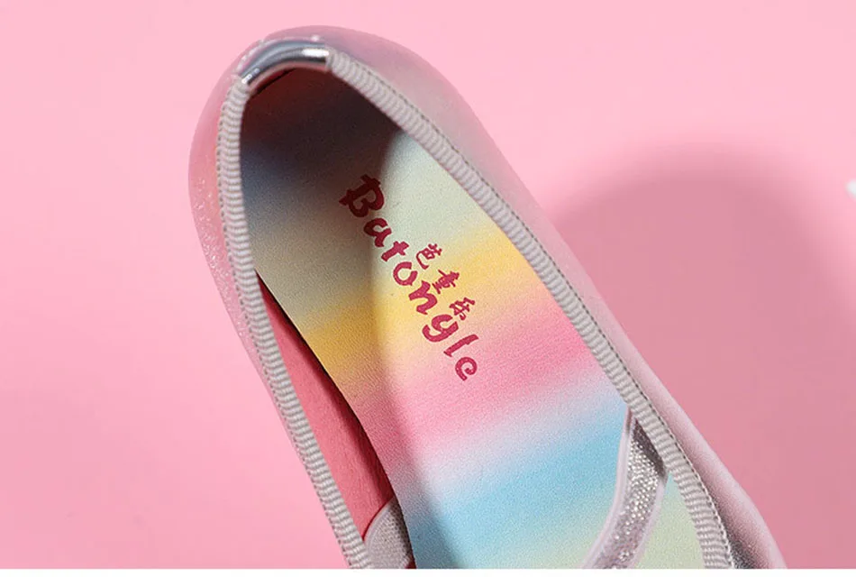 Toddler Girls Unicorn Birthday Shoes Kids Ballet Dancing Shoes