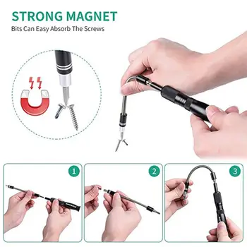 

69 in 1 Precision Screwdriver Set with 66 Bit Magnetic Driver Kit Hand Tool D5BD