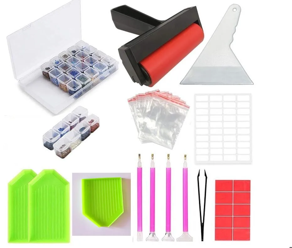 

Fezrgea DIY Diamond Painting Accessories 5D Diamond Painting Cross Stitch Embroidery Tools Set Mosaic Pen Glue Pen Kit