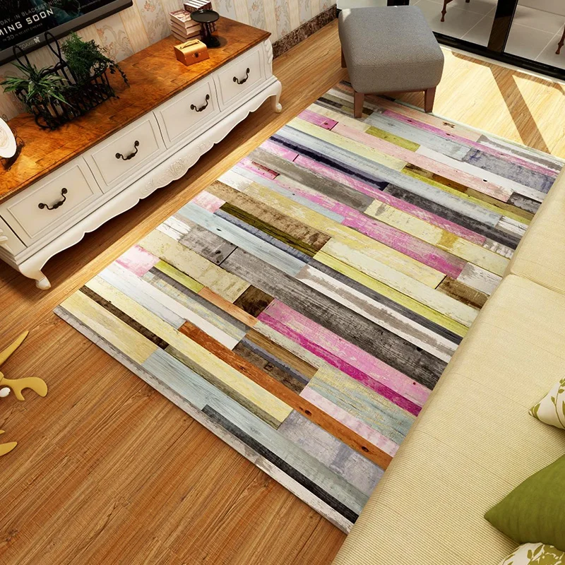 

Nordic living room sofa, tea table, carpet simple modern bedroom bedside with rectangular household machine washable bedside