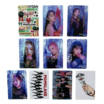 

KPOP 10PCS/Set MOMOLAND New Album NO Repeated PET Card Bus Stickers For Fans Collection Gift