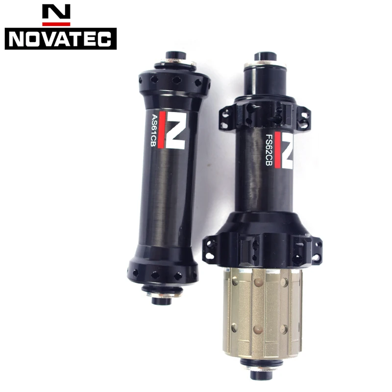 Novatec Highway Bike AS61CB / FS62CB light carbon fiber straight drawing 4 Bearing 20/24Holes XD/XDR 10/11speed bicycle hub