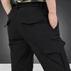 Men's Winter Thick Fleece Warm Stretch Cargo Pants Military SoftShell Waterproof Casual Pants Tactical Trousers Plus Size 4XL ► Photo 2/6