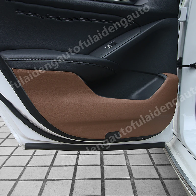 4 шт. для Honda Accord 4DR- Кожа Боковая дверь антиударная площадка Защитная крышка отделка автомобиля Стайлинг Аксессуары