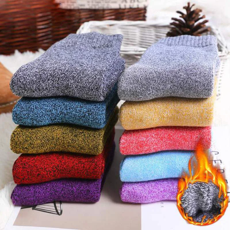 

Winter Socks Thicken Thermal Wool Socks Women Warmer Cashmere Snow Boots Sock Lady Girls Thicker Terry Floor Sleeping Socks