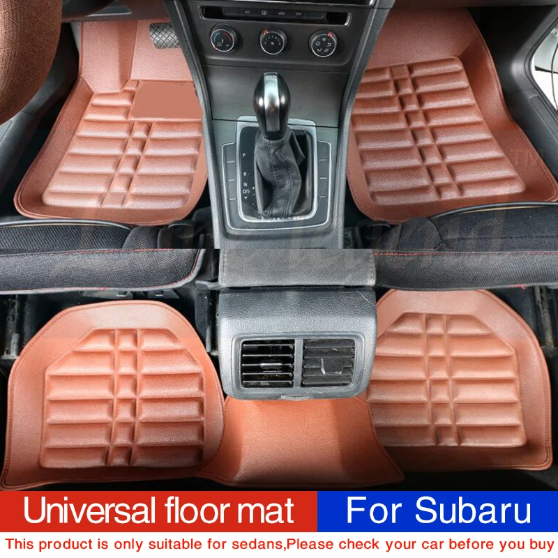 Car Floor Mats Universal for Subaru Forester Impreza XV BRZ Legacy