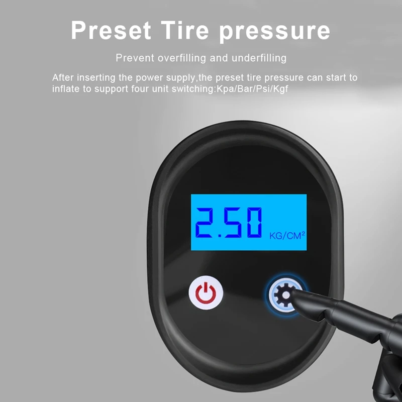 12V Car Wireless Inflatable Pump Portable Car Air Pump Electric Tire Inflator