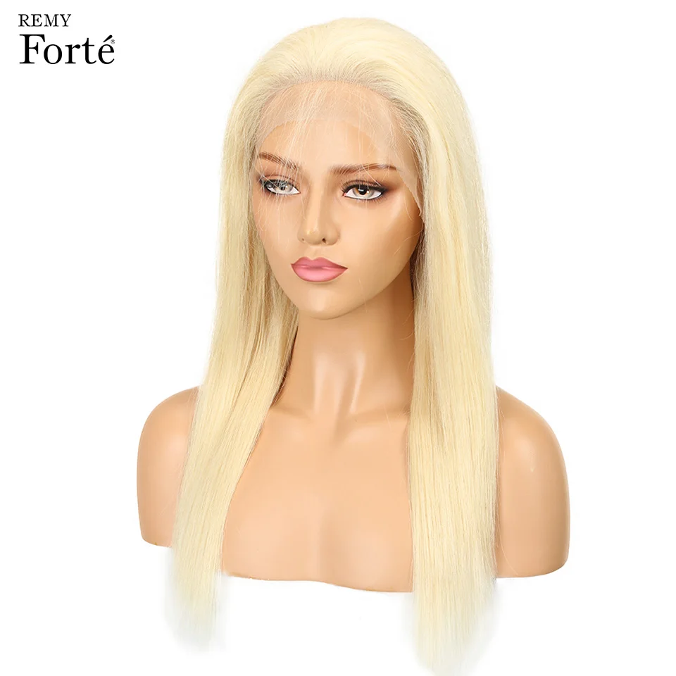 Remy Forte кружевные передние человеческие волосы парики Remy бразильские волосы парики 13X4 кружевные парики 613 блонд кружевные короткие парики из человеческих волос