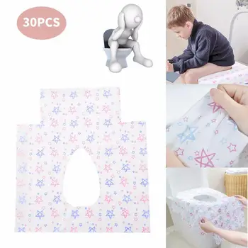 

30PCS Bathroom Disposable Toilet Seat Toilet Seat Mat Toilet Paper Home Supplies Pad Toilet Pad 60x65 cm SWWQ
