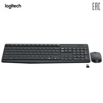 

Keyboard Mouse Combos Logitech 920-007948 wireless kit Computer Peripherals gaming keyboard and mouses mice MK235