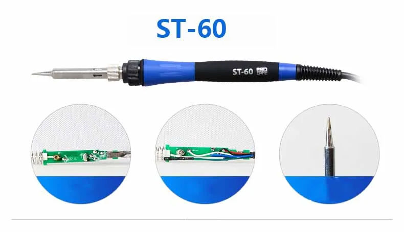 Внимание интеллигентая(ый) и не содержит свинец и электрическая паяльная станция светодиодный цифровой дисплей ST-60 ST-80 ST-100
