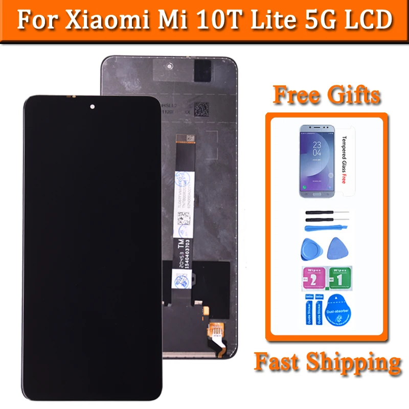 

6.67 inches Original Display For Xiaomi Mi 10T Lite 5G LCD 10 Touches Screen For M2007J17G Display Replacement Assembly Part