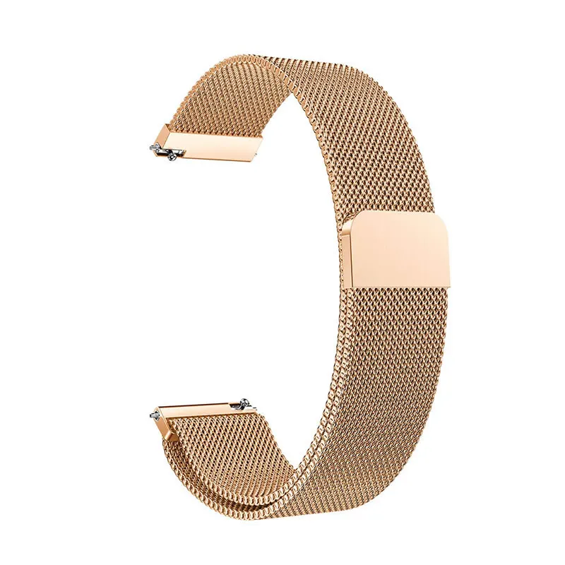 rose gold 20 мм браслет из нержавеющей стали для samsung Galaxy Watch Active 2, умный спортивный ремешок для samsung Galaxy Watch 42 мм - Цвет ремешка: rose gold