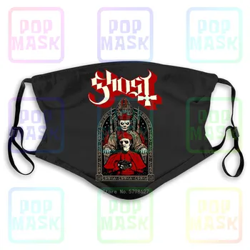 

Ghost Cardinal Copa Papa Emeritusblack Metal Band Nwt Authentic Washable Reusable Mask with 2Pcs PM2.5 Filters 5 Layers