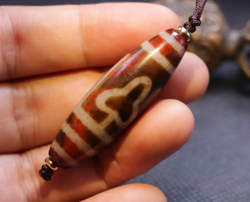 

Коллекционные сокровища талисман LKbrother соусы волшебная сила Тибетский Старый красный агат милость Bodhi дерево бусины дзи подвеска 5A амулет