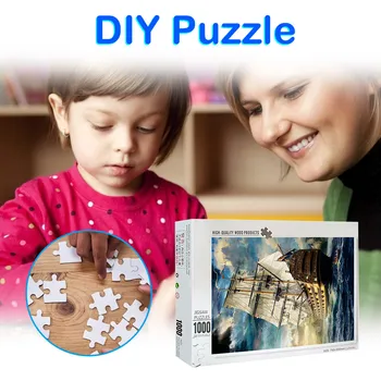 

Parent Child Home Kindergarten Handmade DIY Puzzle Quality Assembled Model Toys jigsaw picture puzzles for adults kids games