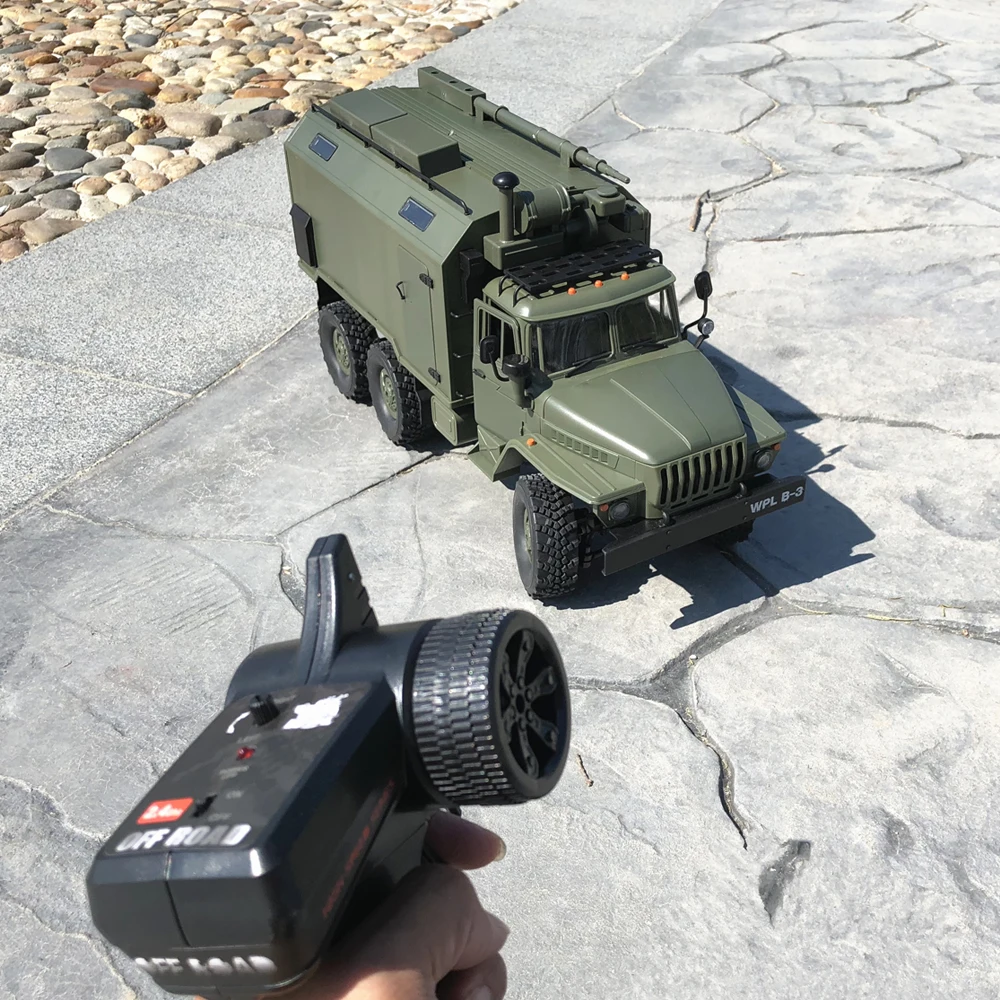 WPL B36 Урал Rc автомобиль военный грузовик Рок Гусеничный 1/16 2,4 г дистанционное управление RC Гусеничный Радиоуправляемый led игрушки автомобиль подарок для мальчика