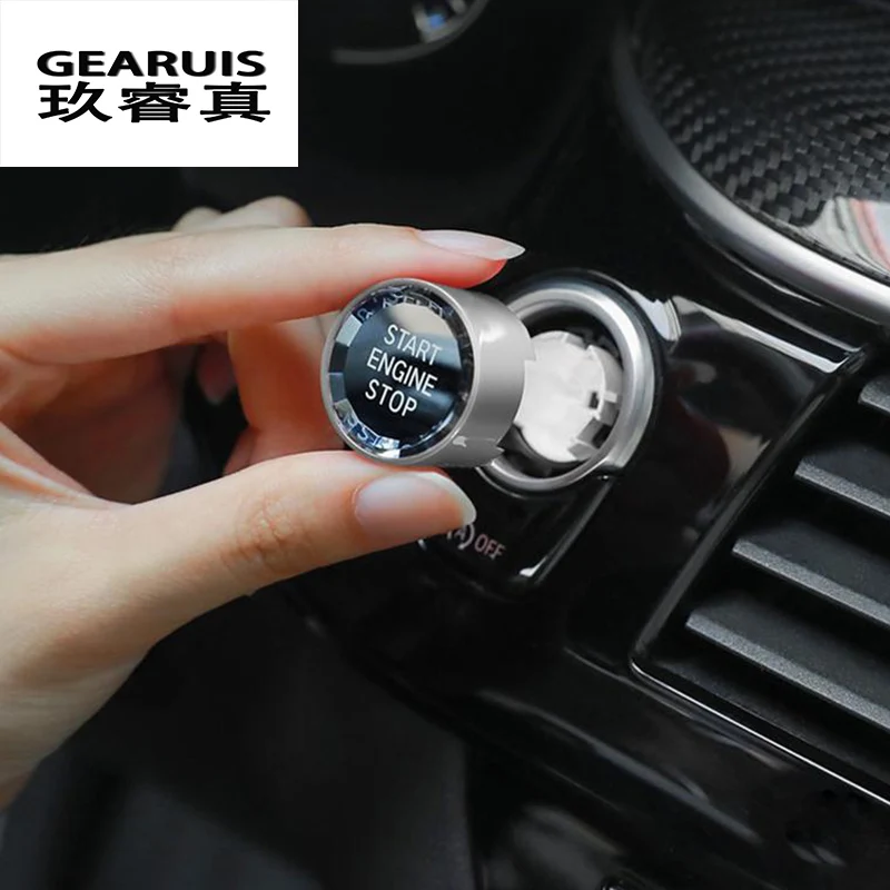 Günstig Auto styling MOTOR START STOP schalter tasten Aufkleber Für BMW 5 6 7 Serie 6GT G32 G30 G38 X3 X4 g01 G02 G08 G11 G12 Zubehör