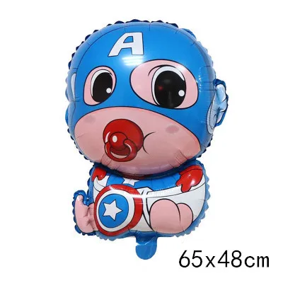 as picture 1 шт. фольгированные шары супергероя Marvel Железный человек Человек-паук Бэтмен украшения для дня рождения Детские воздушные шары - Цвет: as picture