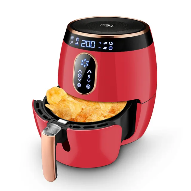 2.6L Air Fryer Multifunctional Electric Oven Digital Intelligent Automatic  Air Fryer Hot Air Oil Free Smokeless Kitchen Cooker 1
