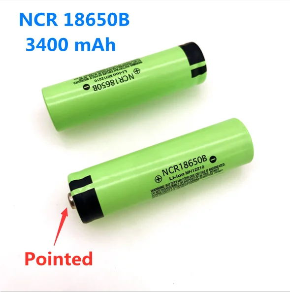 New Panasonic 18650 battery 3.7V 3400mAh ncr18650B rechargeable lithium battery flashlight special battery+ tip