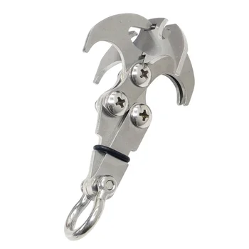 

Outdoor Tools Folding Gravity Grappling Hook Outdoor Climbing Claw Survival Carabiner Camping Tool Set Accessories