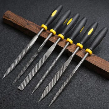 

6 Pcs/set 3 Size Woodworking File Carbon Steel Rasp Burr Removal Polishing Rough Process Rasp Kit
