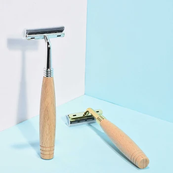 

Disposable Razor With Wooden Handle, Stainless Steel Razor, Handmade Wooden Razor, Vintage Razor