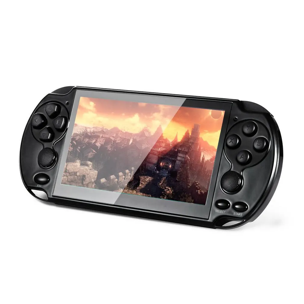 Видео Игровая приставка X6 для psp игры ручной Ретро игры 4,3 дюймов экран Mp4 плеер Игры Поддержка камеры, видео, электронной книги