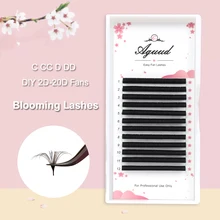 

Easy Fan Volume Eyelash Extension Easy to Make Fan Effect False Eyelash Magic Blooming Faux Mink Lashes Auto Fan Makeup Lashes