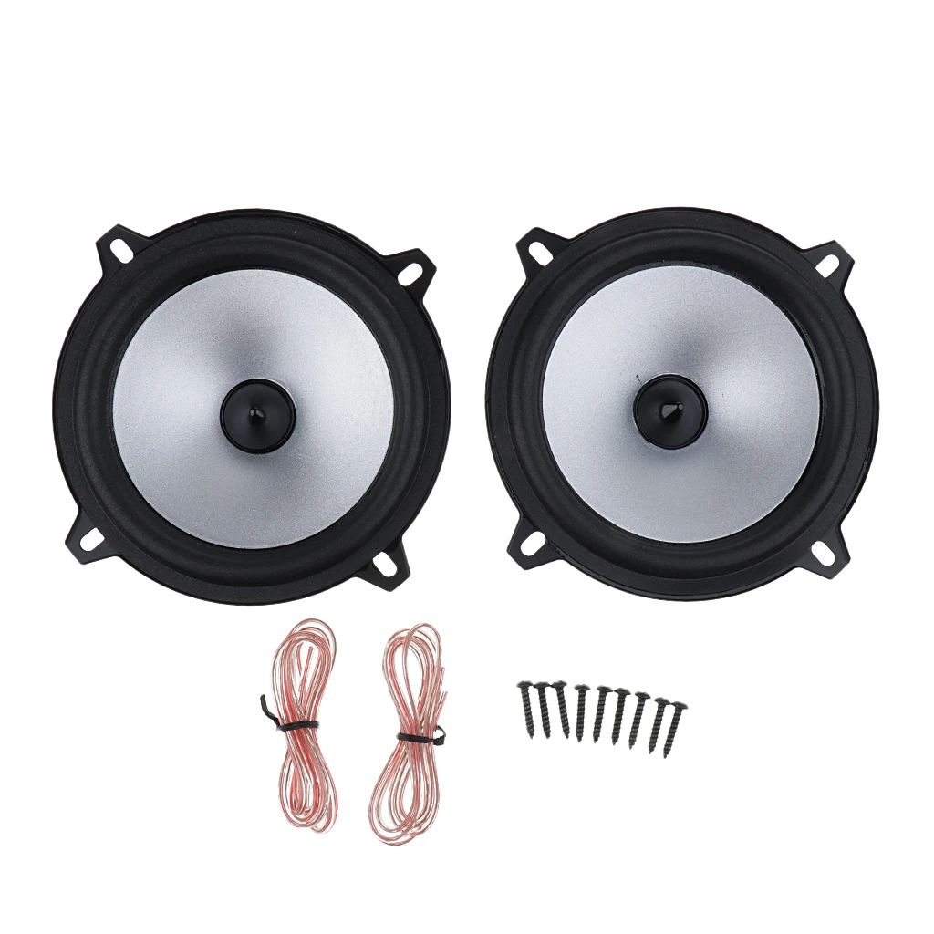2PCS 5'' 50W Full Range Audio Speaker Stereo Woofer Loudspeaker Subwoofer