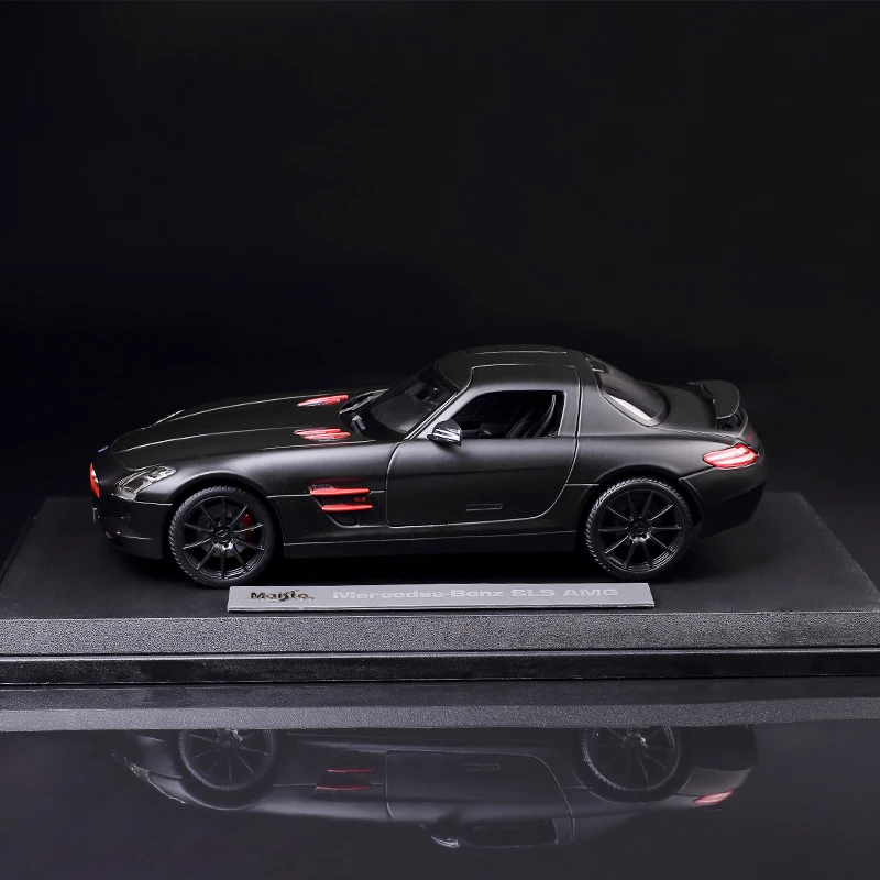 Модель автомобиля Maisto 1:18 Mercedes Benz SLS AMG матовая из сплава модель коллекция