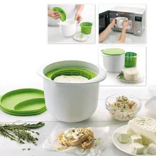 Diy queijo fazendo microondas fácil uso pequeno-almoço queijo sobremesa queijo pressionando molde queijo ferramenta reutilizável acessórios de cozinha