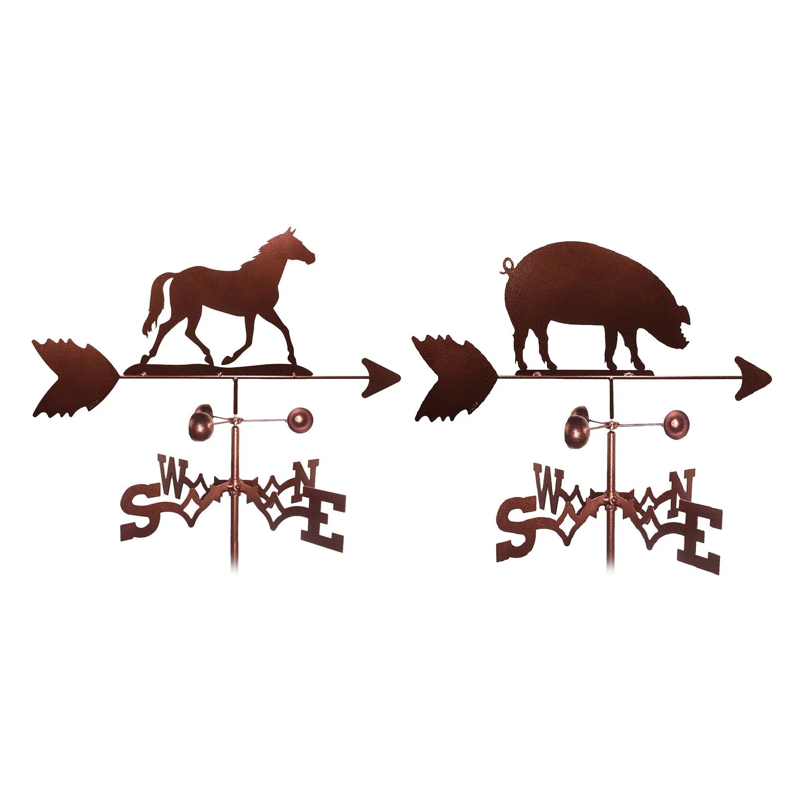 Farm Stainless Steel Home Weather Vane Wind Direction Indicator Metal