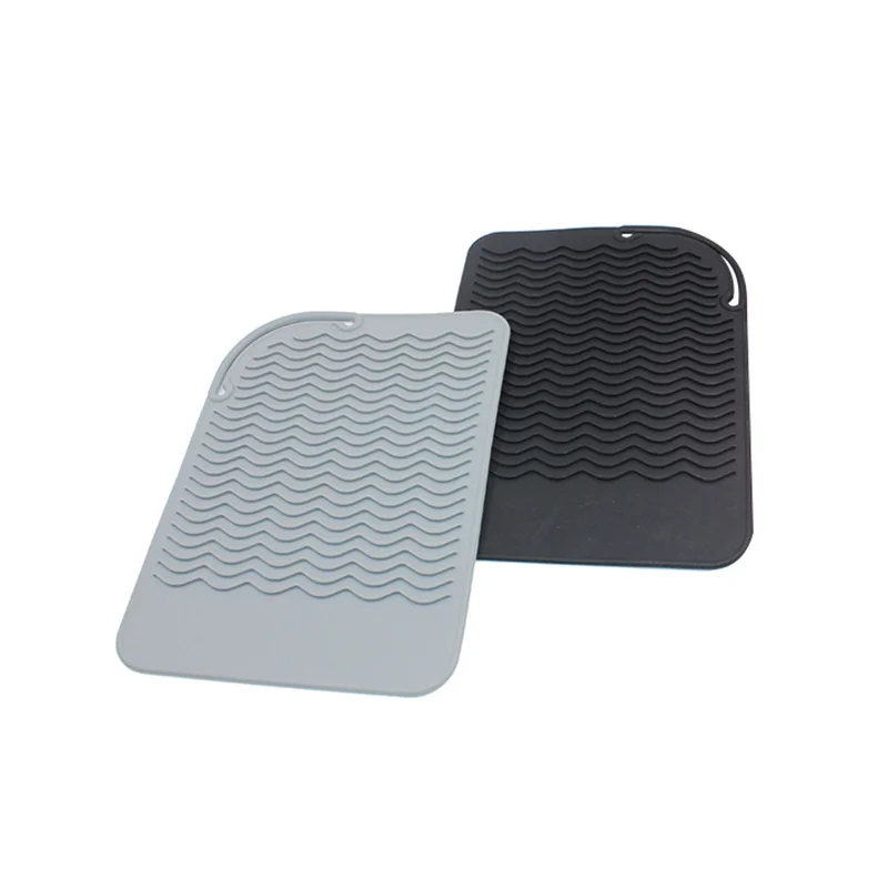 

Silicone Insulation Mat Non-slip Heat Resistant Insulation Pad Heat Proof Mat To Hair Curler Hair Straightener Hair Iron Mat