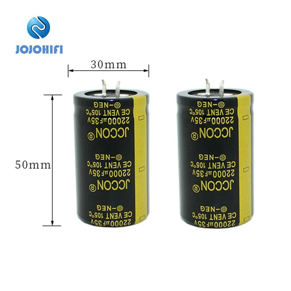 2pcs One Pair 22000uF 35V 30x50mm JCCON 105 ℃ 35V 22000uF Horn Aluminum Audio Amplifier Wire Cutting Power Filter Capacitors 2pcs one pair 22000uf 35v 30x50mm jccon 105 ℃ 35v 22000uf horn aluminum audio amplifier wire cutting power filter capacitors