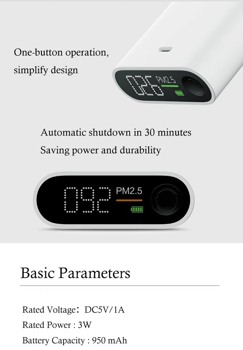 Xiaomi Mijia smartmi Air Detector pm2.5 домашний внутренний тестовый среда интеллектуальный детектор качества smartmi pm2.5 детектор