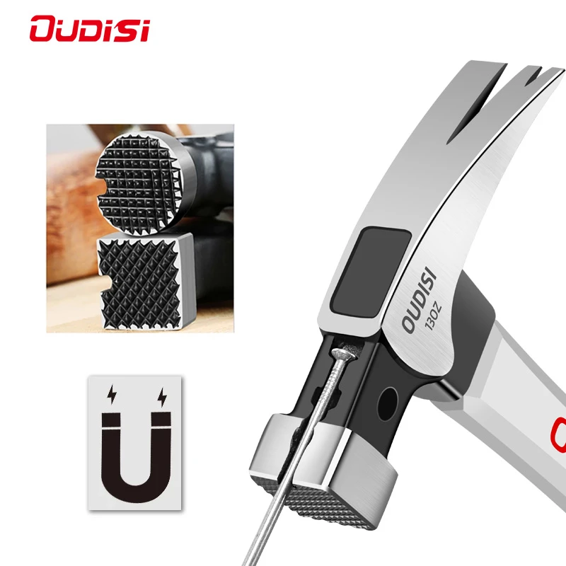 Oudisi Heavy Claw Hammer 100z/130z Nail Hammer Tool Steel Woodworking