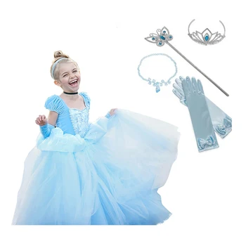 

New Halloween Cinderella Cosplay Costume Kids Clothes For Girls Dress Baby Girl Ball Gown Princess Dresses For Birthday Party