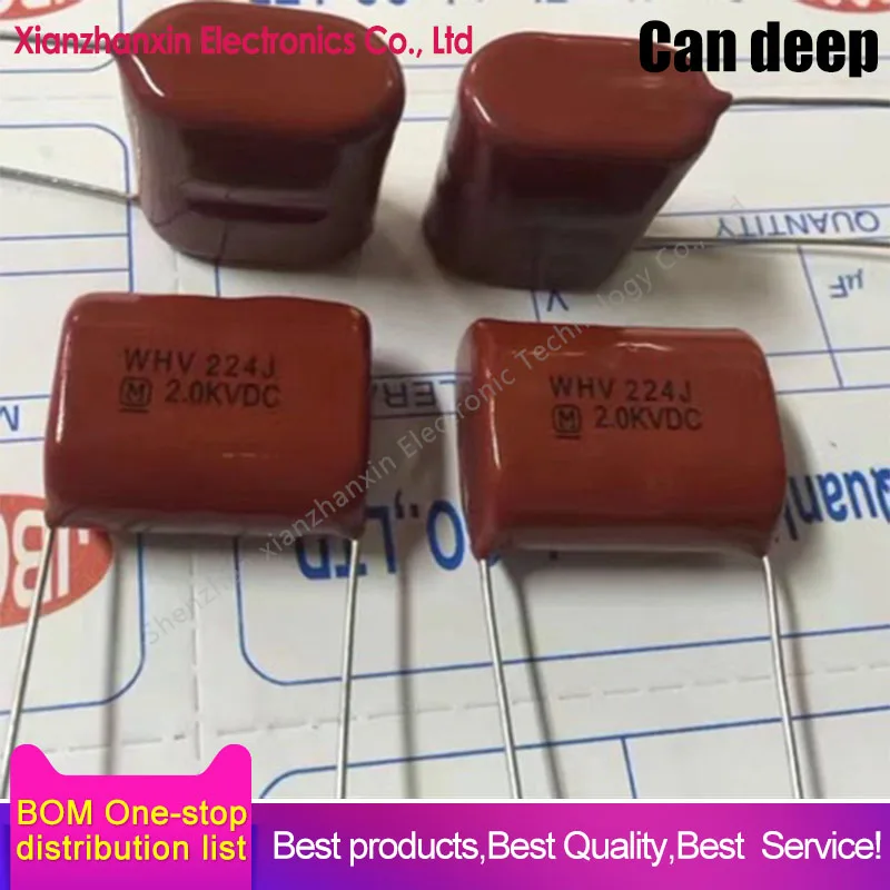10pcs/lot Panasonic CBB capacitors j2000v foot 224 27 mm. 0.22 uF2.0 KV mm | Электроника