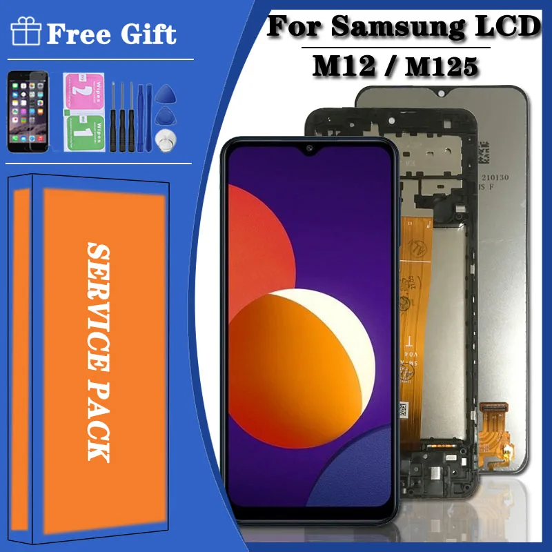 Original M12 Lcd For Samsung Galaxy M12 Lcd M125 Display Touch Screen ...