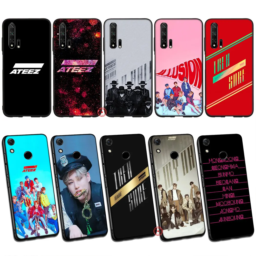 Популярный Мягкий силиконовый чехол ATEEZ Kpop для Huawei Honor Note 20 9X 7A Pro 20S 10 9 8 Lite 8A 8X 8C 7C 7X