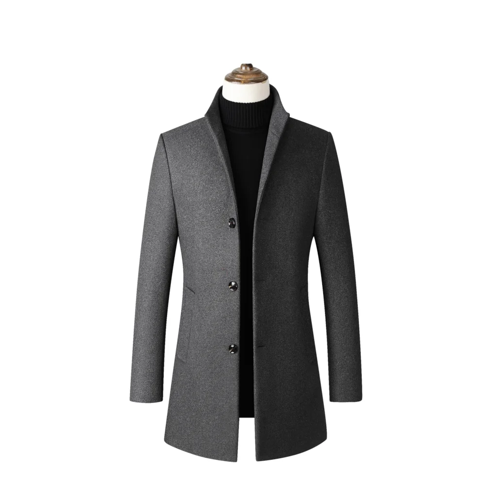 Vogue Brand Wool Blends Coats Men Autumn Winter Jacket Men Solid Stand Collar Wool Coats Luxurious Wool Blends Overcoat Male Vogue Brand Wool Blends Coats Men Autumn Winter Jacket Men Solid Stand Collar Wool Coats Luxurious Wool Blends Overcoat Male