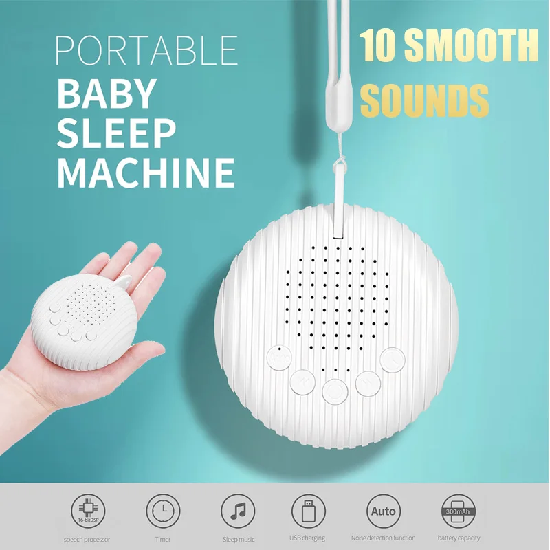 White Noise Machine 10/12 Sounds USB Rechargeable Portable Sleep Machine for Baby Adult Elder Timer Volume Sleeping & Relaxation white noise machine