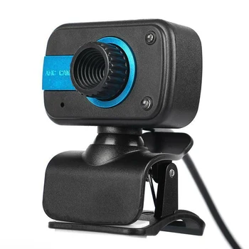 

USB HD Webcam with Built-in Microphone 2LED Night Vision Clip-on Web Camera for Windows 10 8 7 XP
