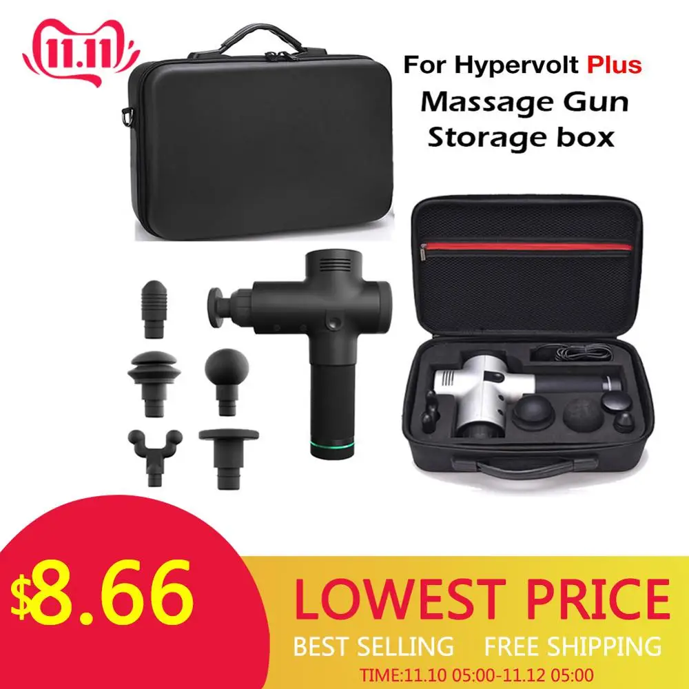 

Multifunction Handheld Carrying Case Waterproof Shockproof Storage Bag 5 Slots For Hypervolt Plus Massager Massage Gun