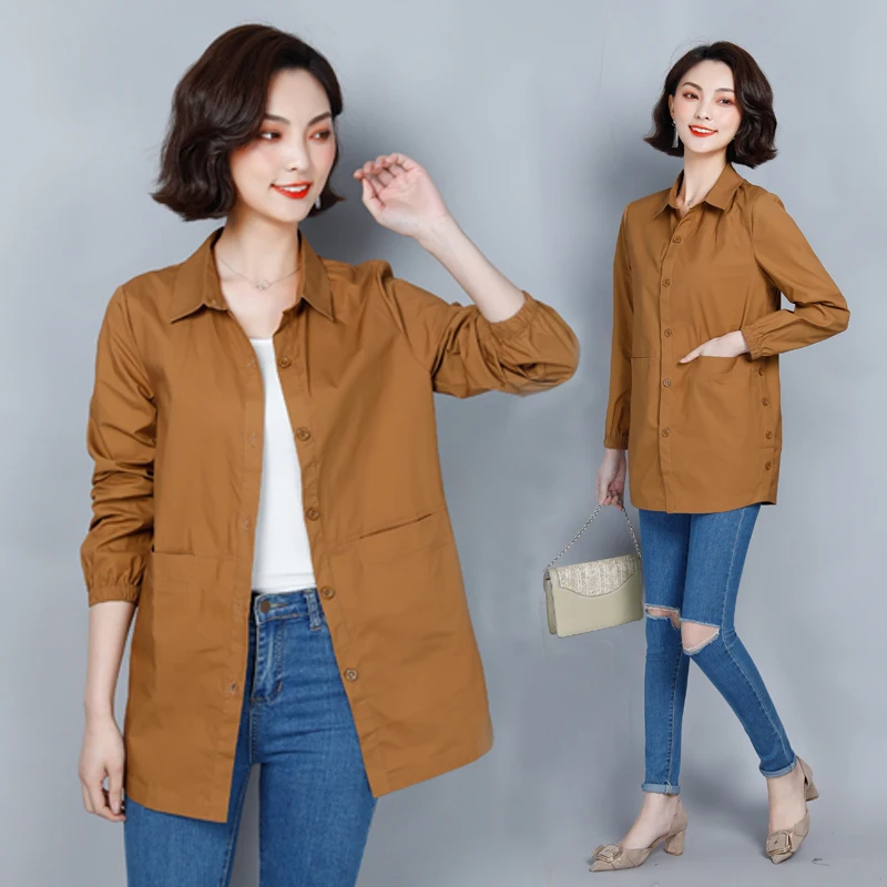 

COIGARSAM Korea Style Full Sleeve Shirt Womens tops New Spring Office Lady Chiffon Solid Women shirts Red Wine Ga Color 137