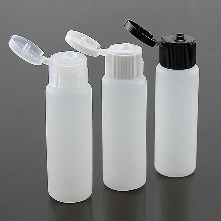 

600 X 15ml Clear Soft Squeeze Plastic Bottles With Clear Easy Flip Cap Facial Cleanser Portable Travel Jar Wholesale